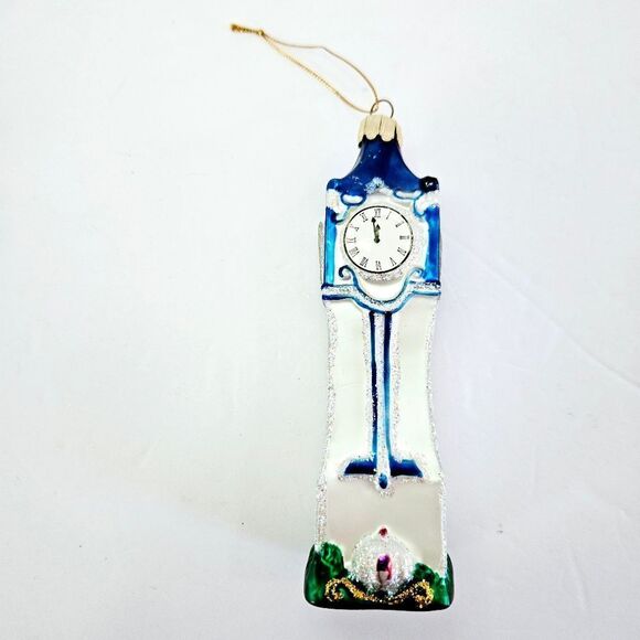 Disney 1999 Cinderella Castle Clock Tower Blown Glass Christmas Tree Ornament - Picture 6 of 7
